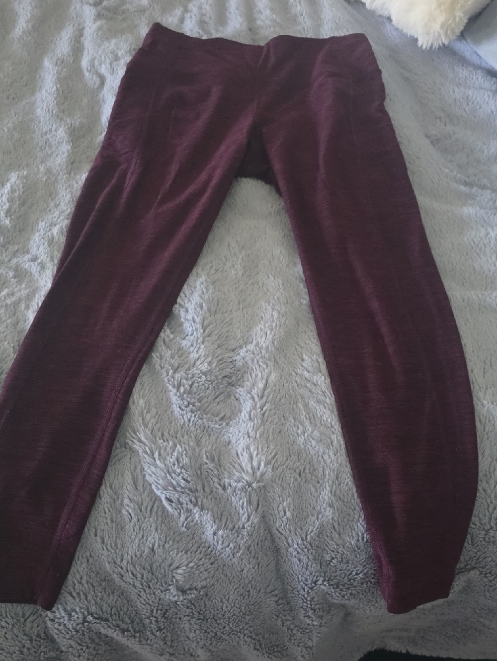 Victoria's Secret Burgundy High-Rise Leggings